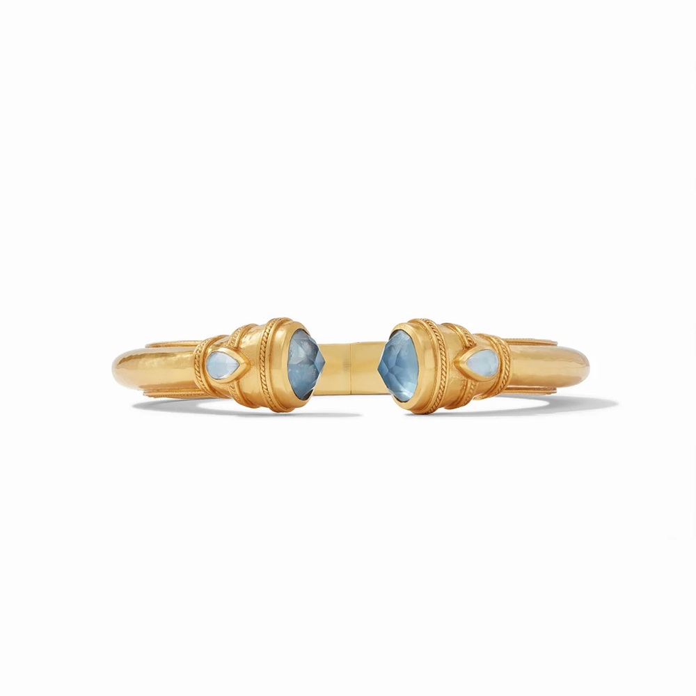 NWT Julie Vos Cannes Cuff Peacock Blue Regular Size